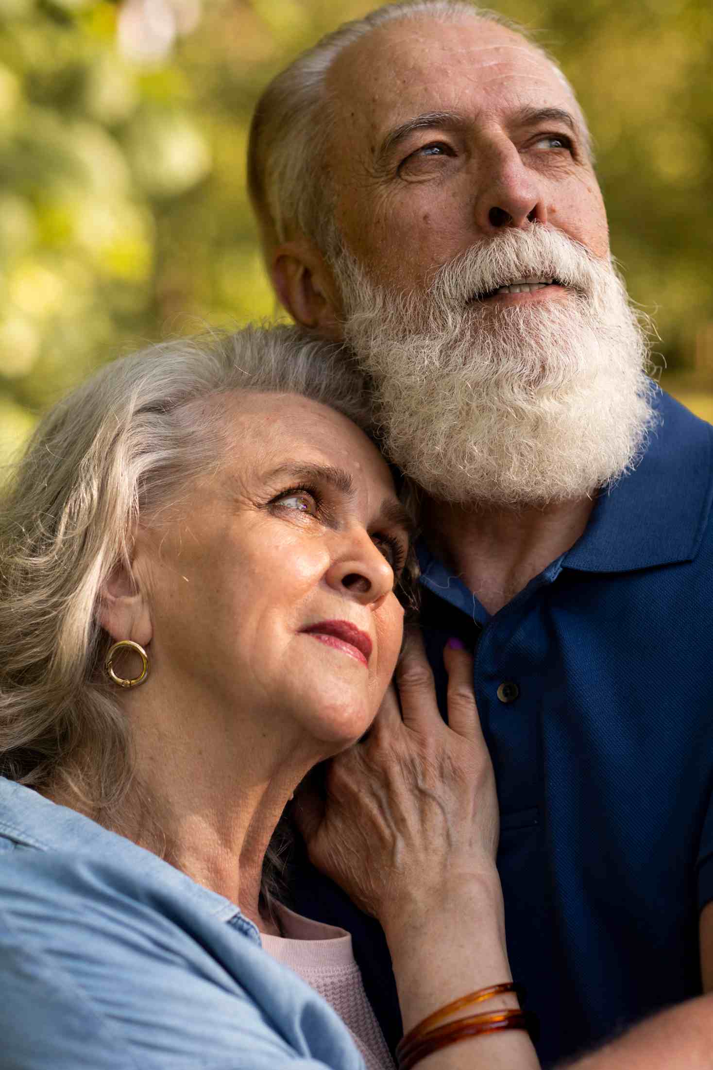 close senior couple