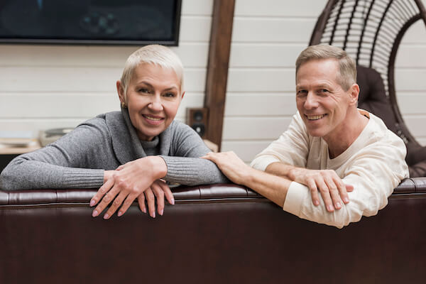 senior couple spending time together